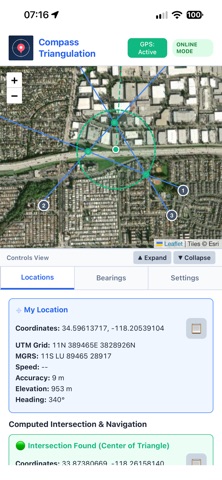 Compass Triangulation screenshot