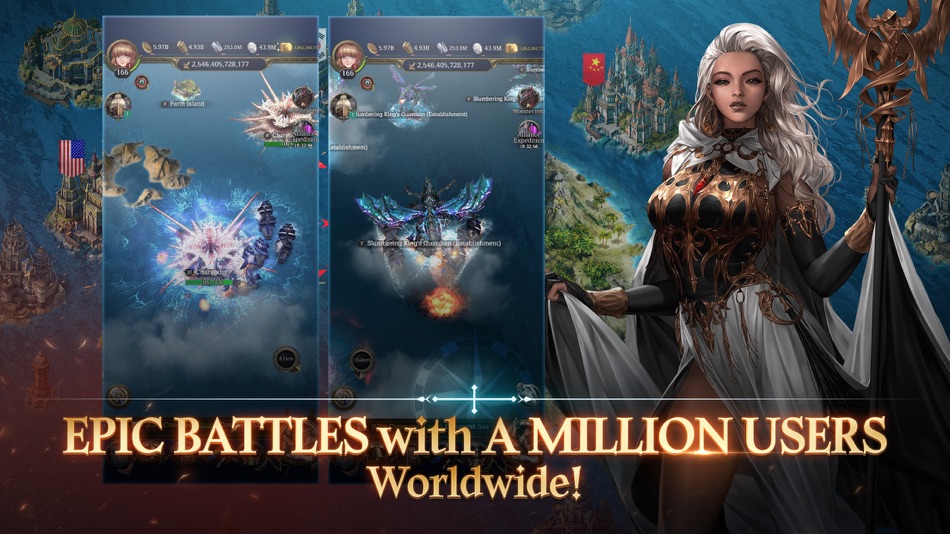 #4. Uncharted Wars: Oceans&Empires (iOS) 来自: JOYCITY Corp