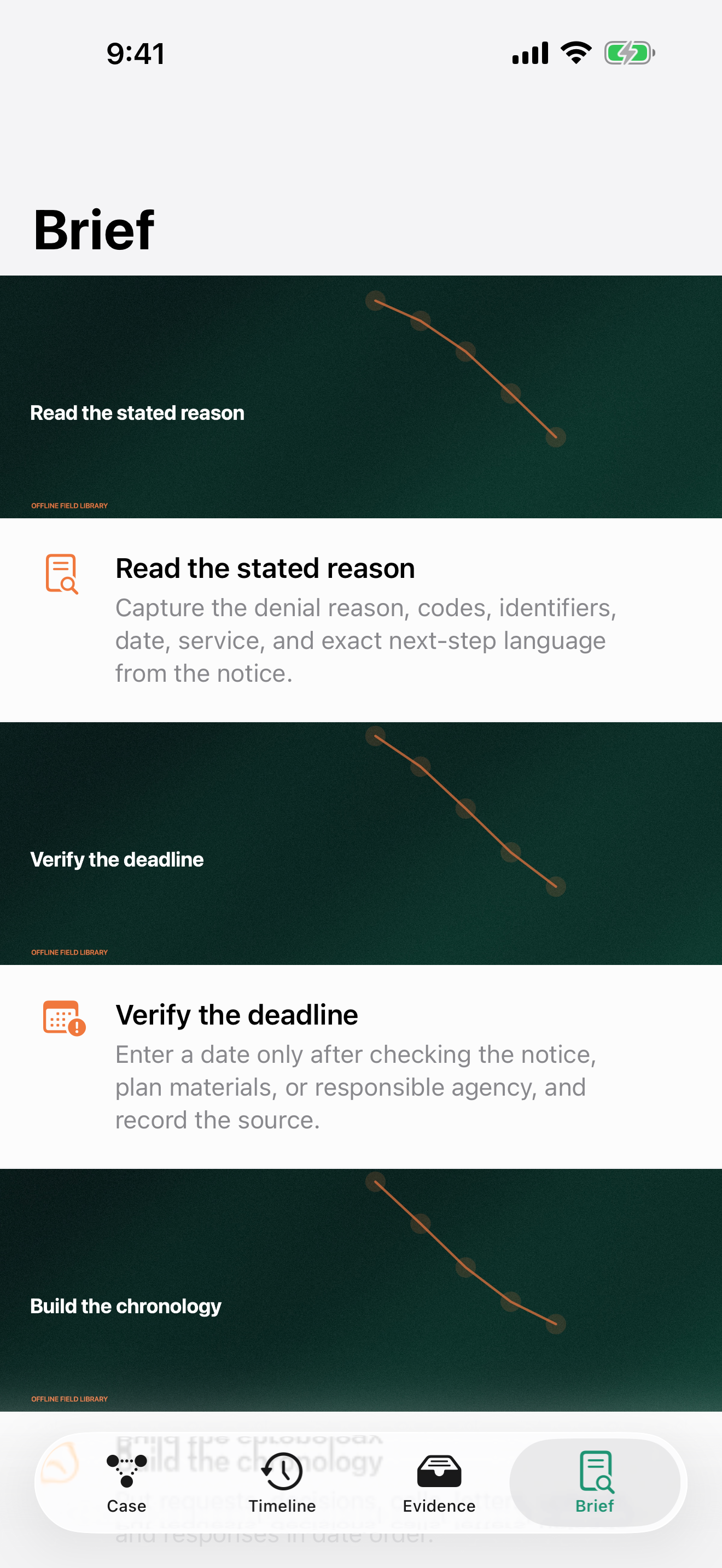 Appealrail: Claim Organizer screenshot 3 of 3