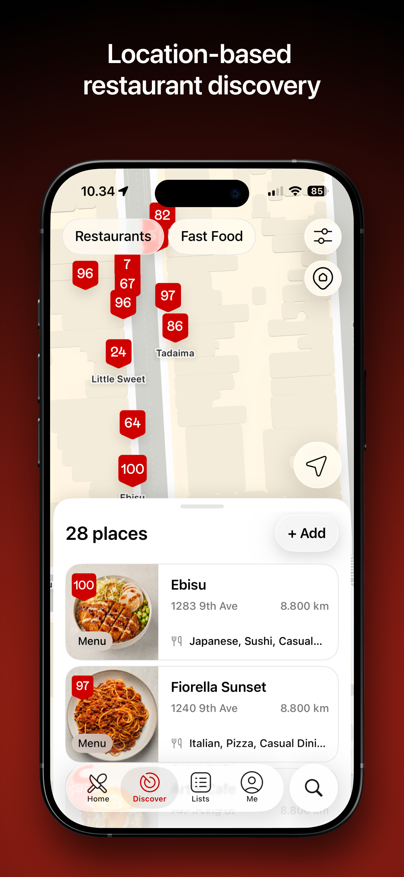 Vota - Restaurant Finder