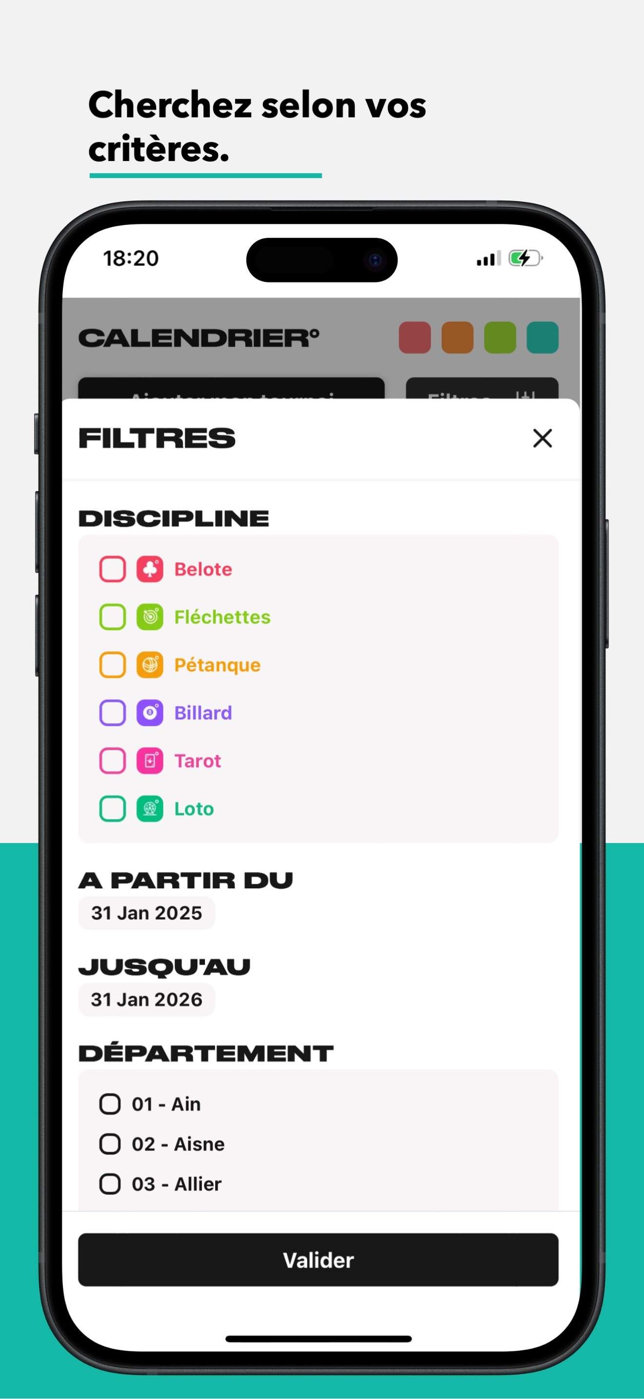 Calendrier° Pocket