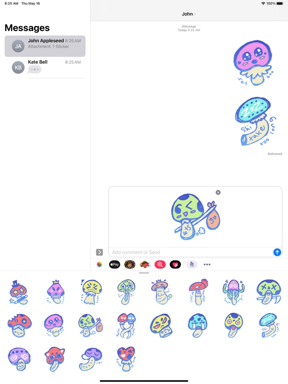 Screenshot #5 pour Mushroomz Sticker Pack