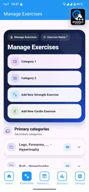 Workout Diary 1 screenshot 3
