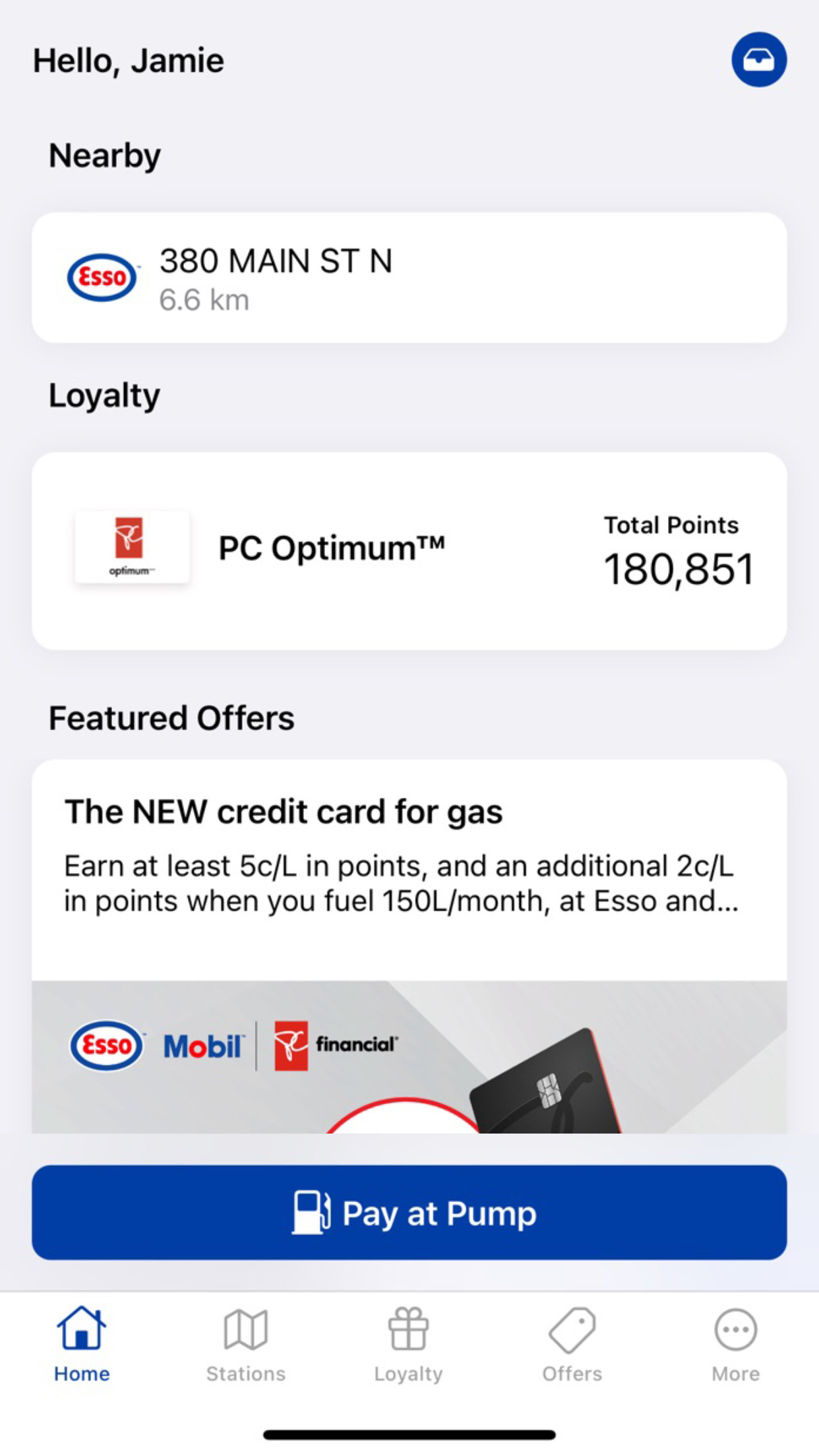 Esso and Mobil™ App