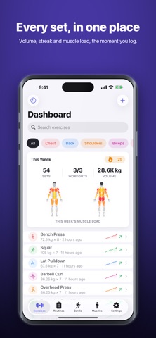 Reps+: Workout & Strength Log Screenshot 1 of 7