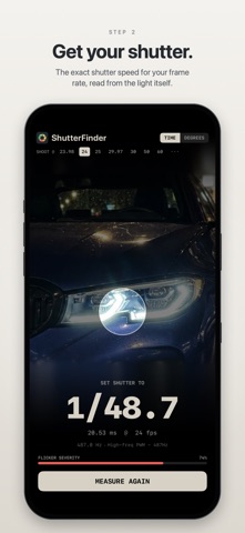 ShutterFinder: Flicker Meter Screenshot 2 of 3