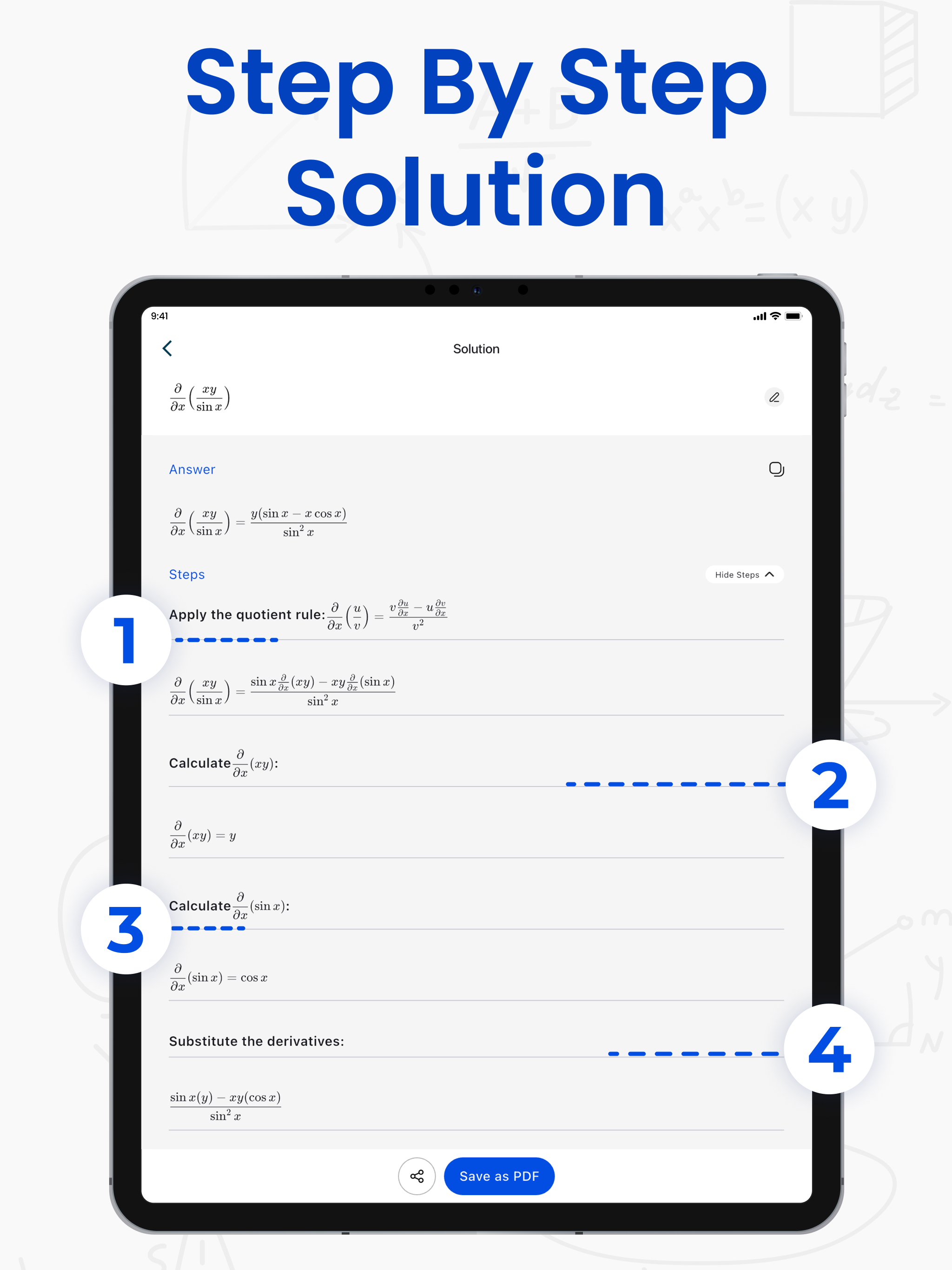 Derivative Calculator Solver