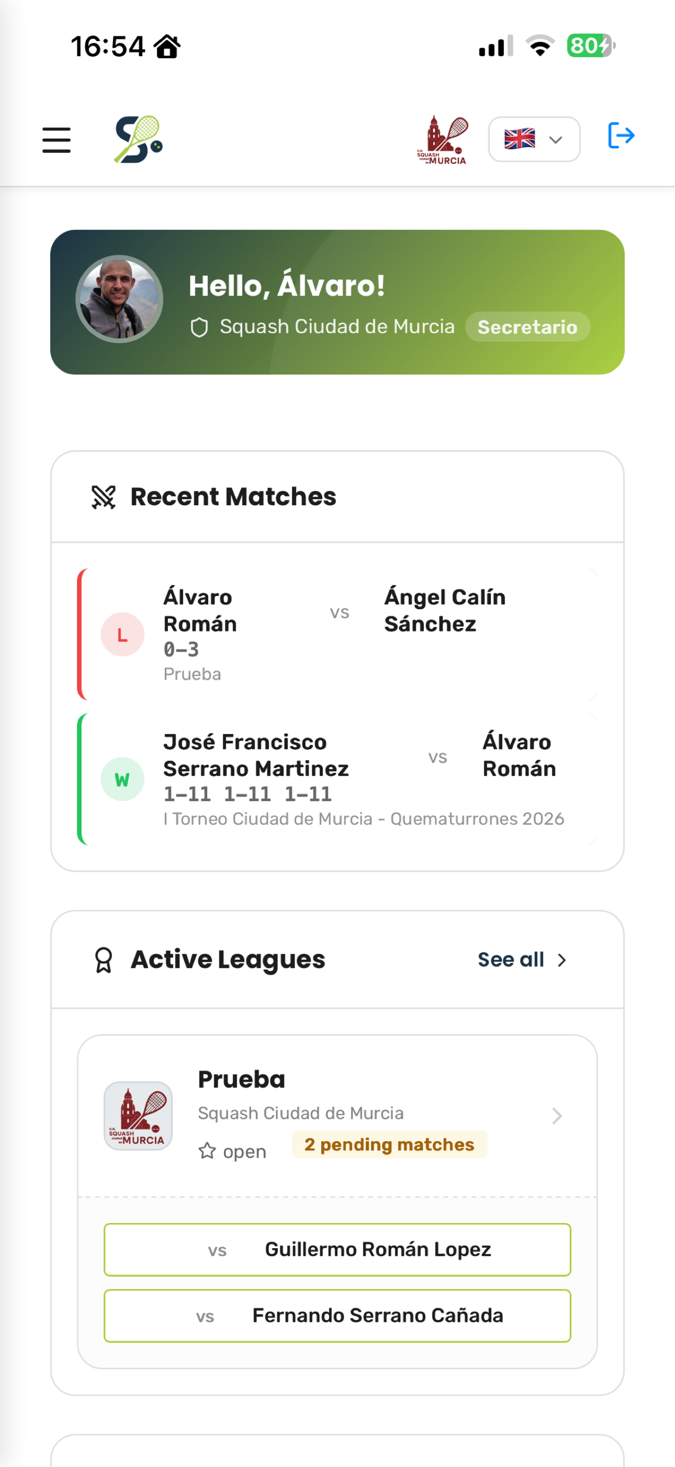 The Squash Manager