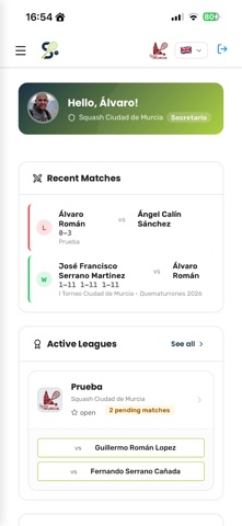 The Squash Manager Screenshot 4 of 5