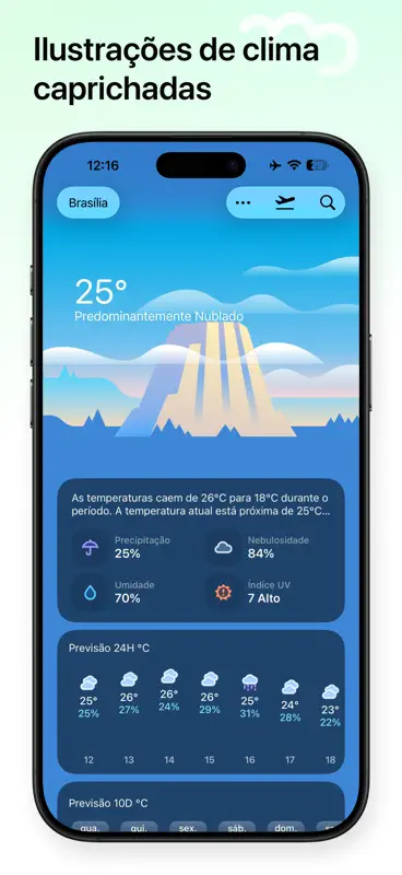 Weather mini - Previsões screenshot 7 of 9