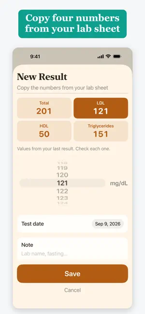 Cholesterol Log XL: Lipid Log screenshot 2