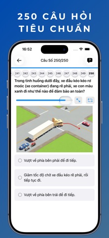 Ôn Thi 250 Câu GPLX A1 iPhone screenshot 5