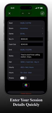 Sessions - Poker Tracker Screenshot 5 of 10