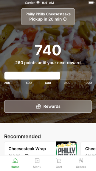 Philly Philly Cheesesteaks iPhone screenshot 1 - Food & Drink app