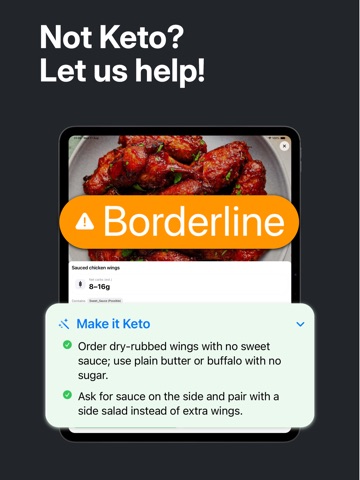 KetoSnap - Keto Food Scanner iPad screenshot