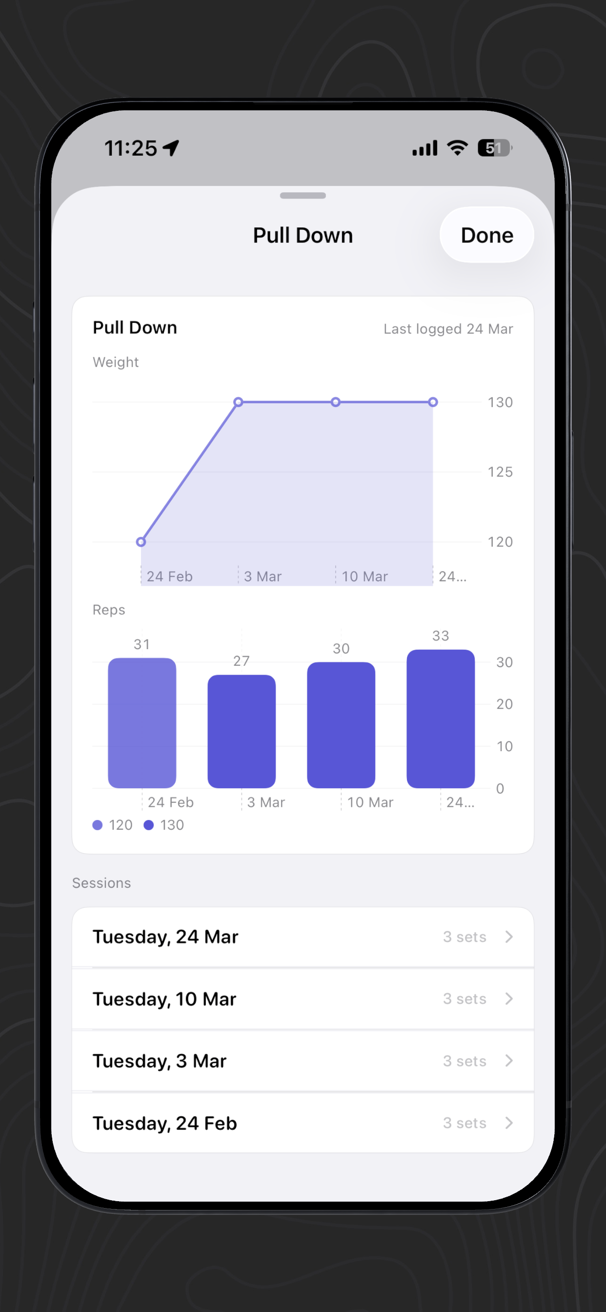 Robur: Gym logbook