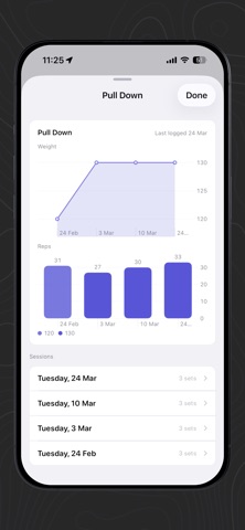Robur: Gym logbook Screenshot 3 of 5