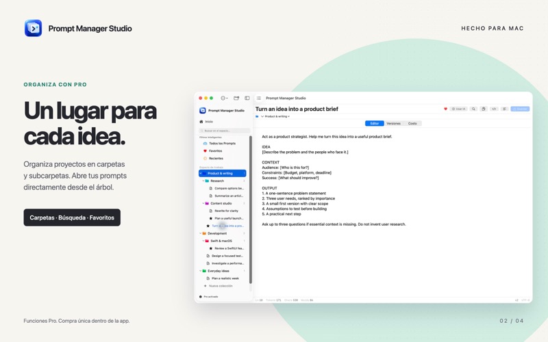 Screenshot 2 of Prompt Manager Studio