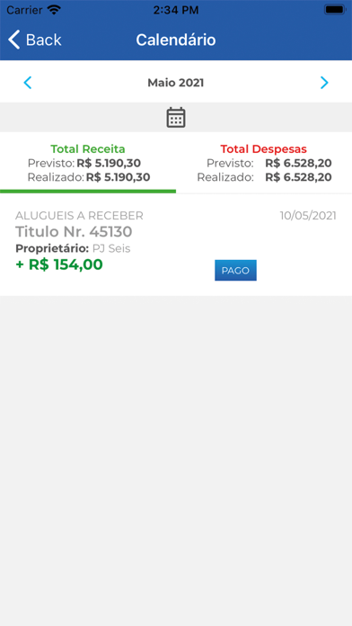 App MTG Participações Screenshot