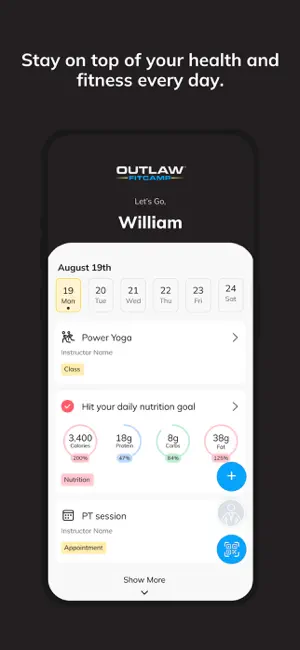 Outlaw FitCamp Performance screenshot 2
