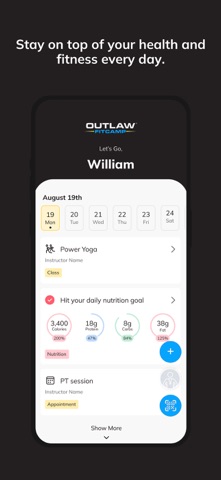 Outlaw FitCamp Performance screenshot
