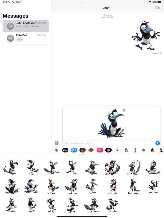 Screenshot #5 pour Mad Magpie Stickers