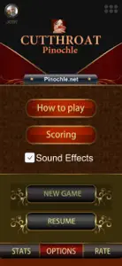 Cutthroat Pinochle Online screenshot #2 for iPhone