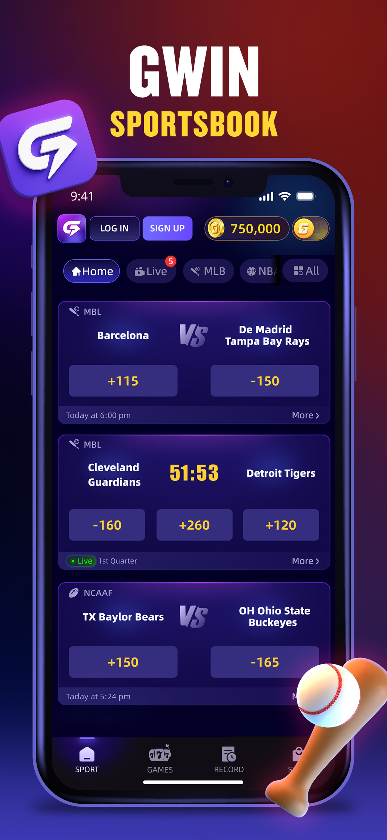 Gwin: Sportsbook For Cash &Fun