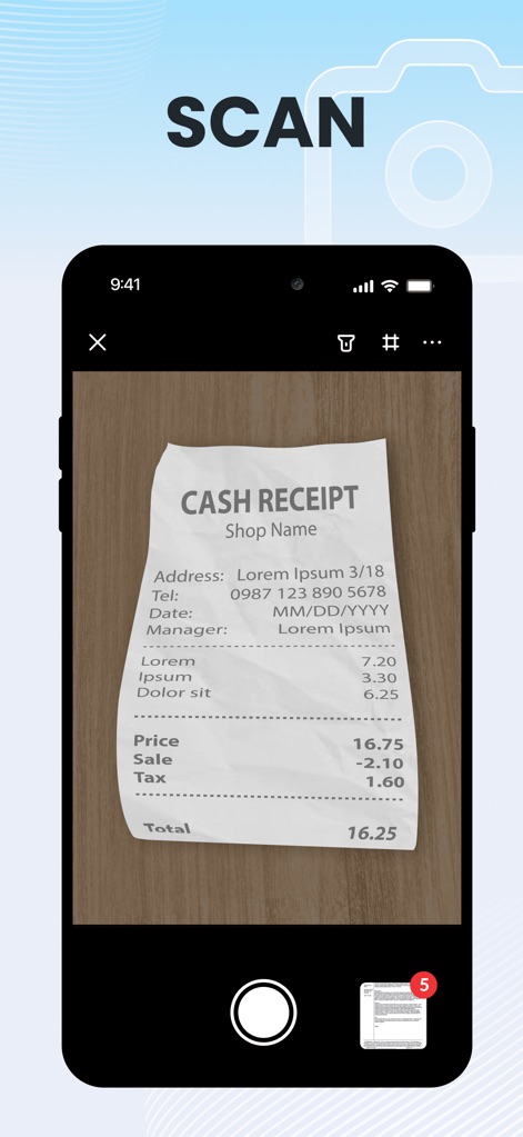 Image to PDF Converter & Edit - The app features an integrated document scanner for paper files and provides a real-time scan preview for accuracy.