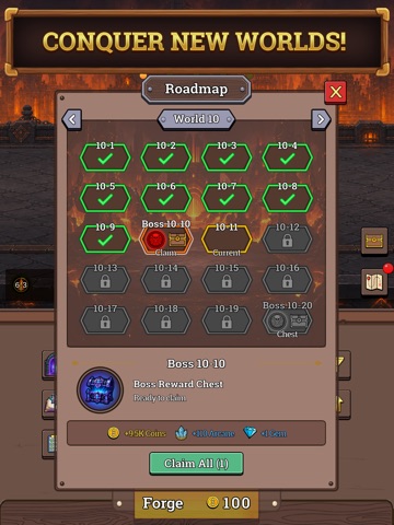 Idle Forge RPG iPad screenshot