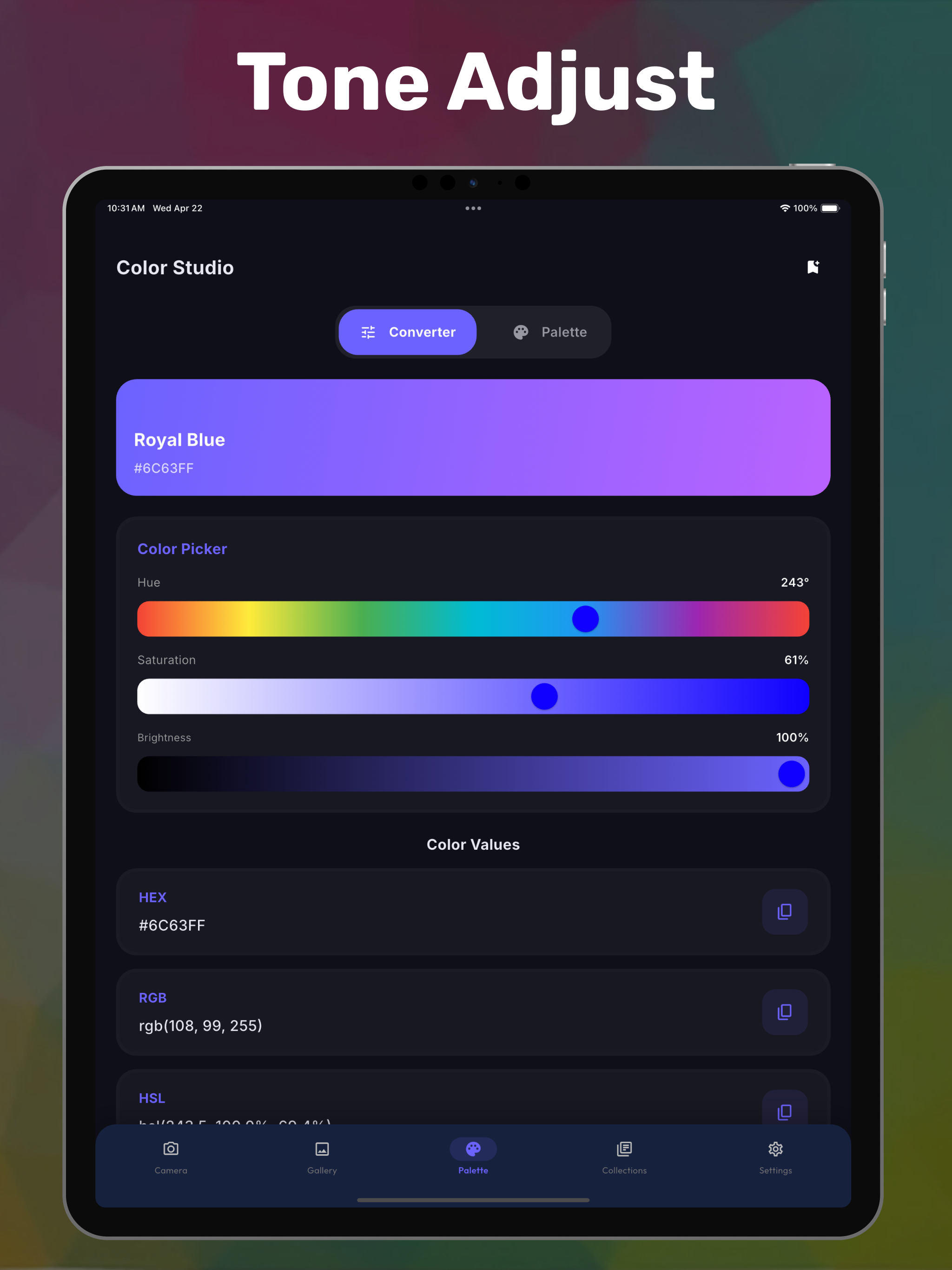 AI Color Picker, Palette & Hex