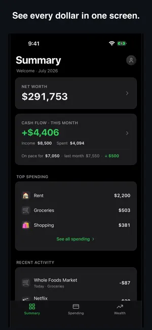 A2Z Money: Net Worth Tracker screenshot 1