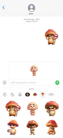 暴躁蘑菇贴纸 screenshot