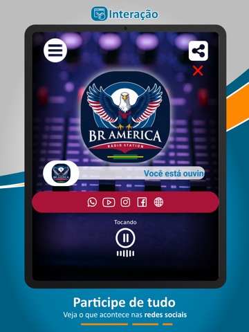 Rádio BR América iPad screenshot