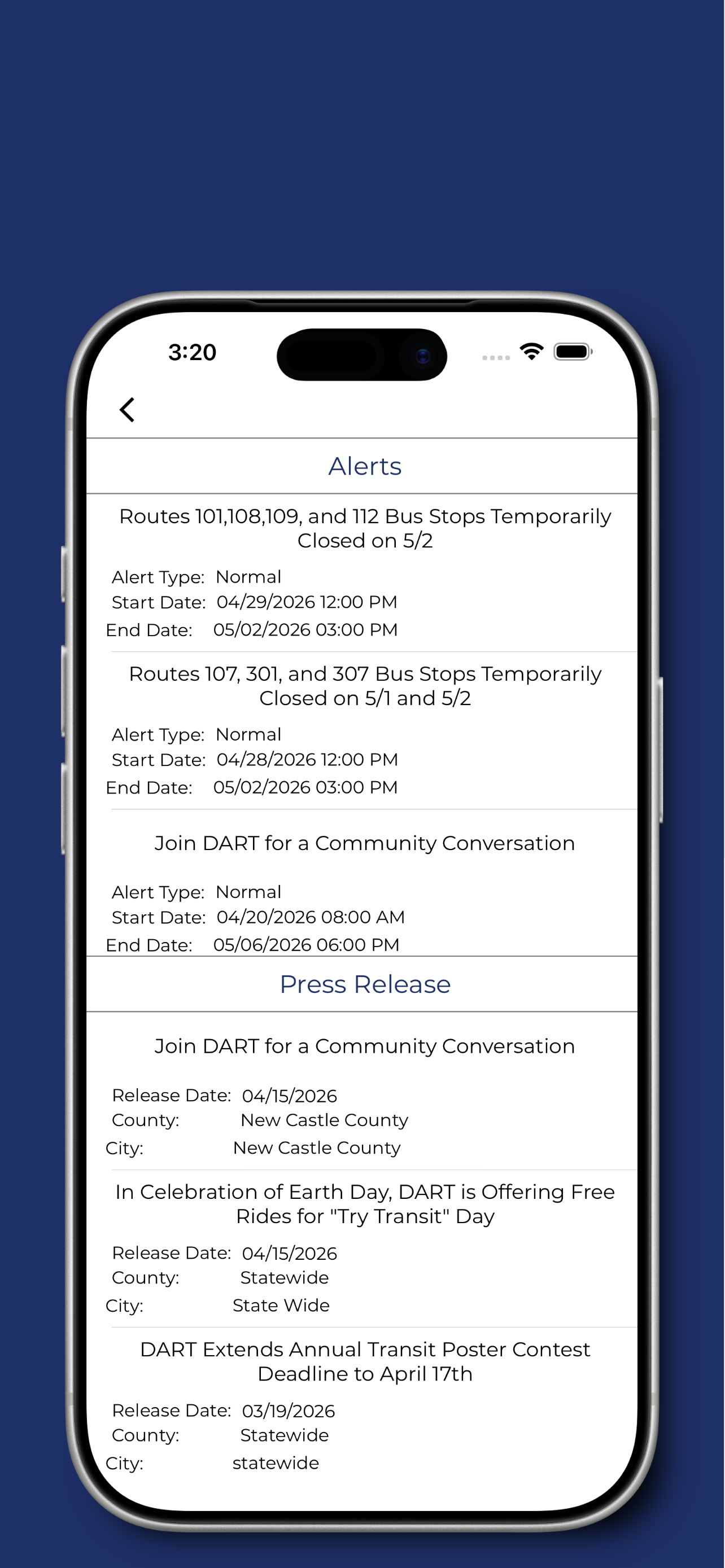 DART Transit screenshot 8