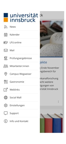 University of Innsbruck app screenshot