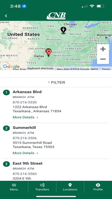 Commercial National Bank Screenshot