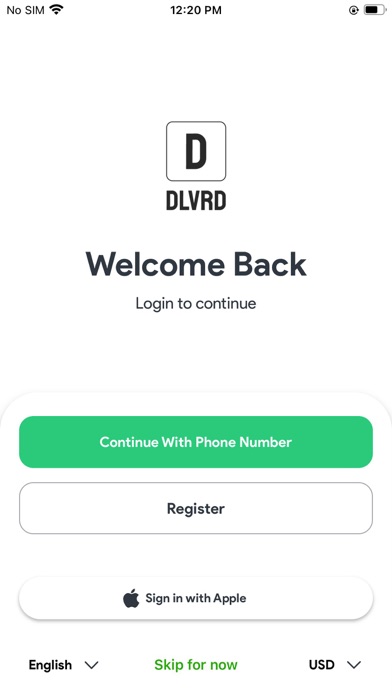 DLVRD App Screenshot