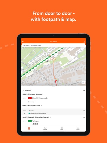 VVS Mobil - Trip planner iPad screenshot