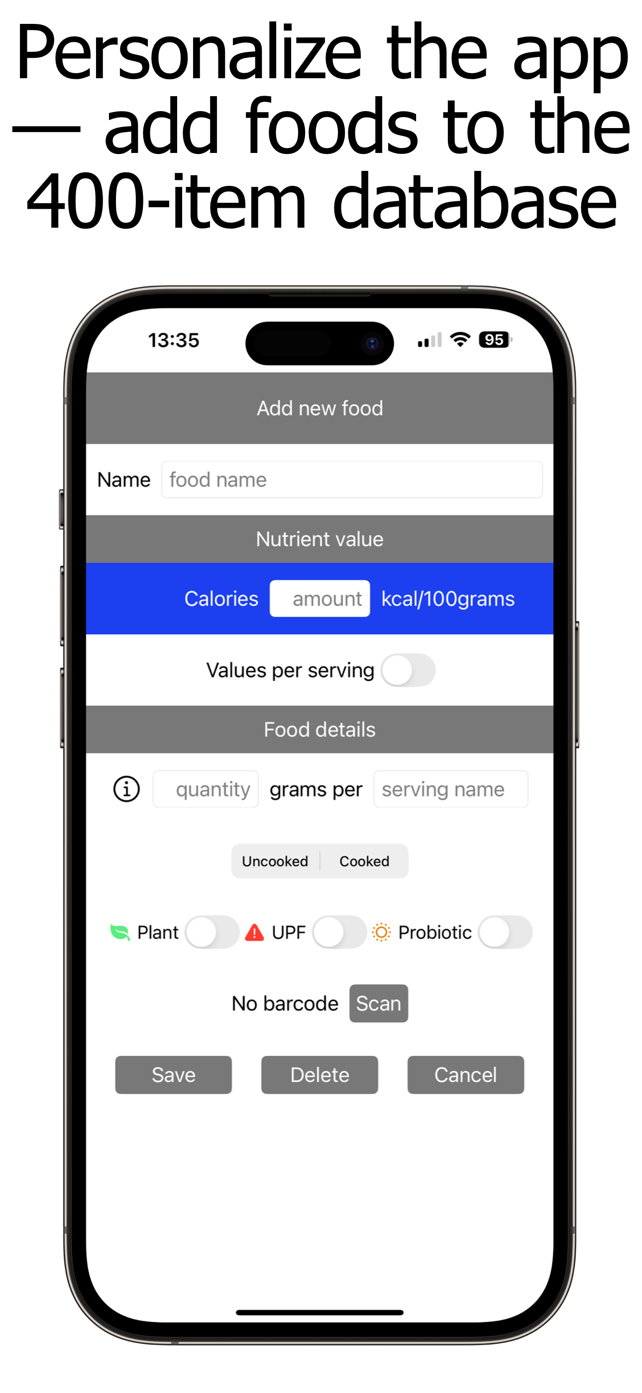 Calorie Counter and Tracker