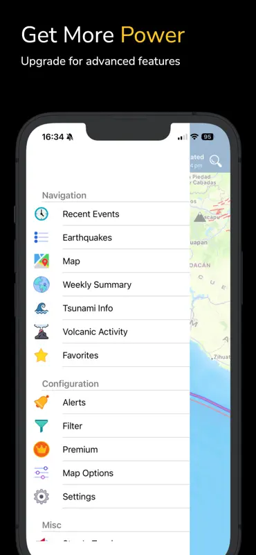 Séisme+ Alertes, carte et info screenshot 10 of 10