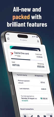 Capital One UK iPhone screenshot 1