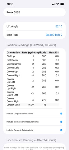 Timegrapher Logging screenshot