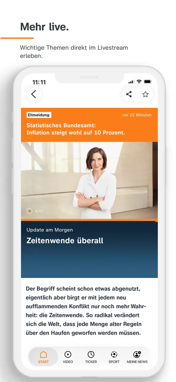 ZDFheute - Nachrichten iPhone App Screenshot 7 – Nachrichten