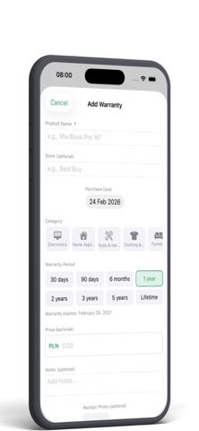 AI Warranty Wallet screenshot