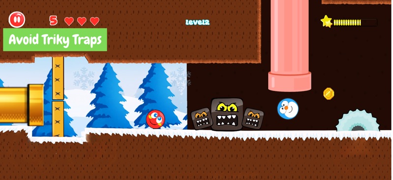 Ball 4 - Red Bounce Ball Hero screenshot 2