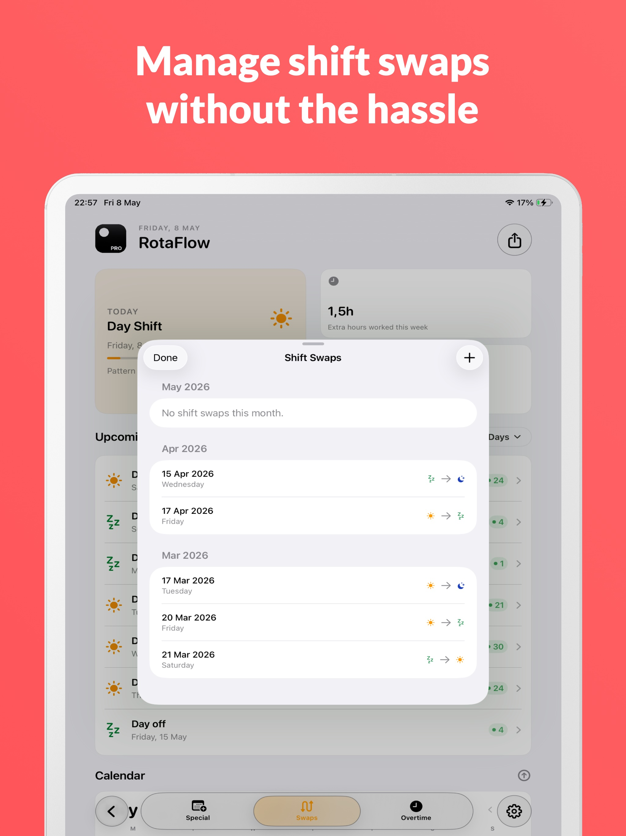 RotaFlow: Shift Rota Calendar