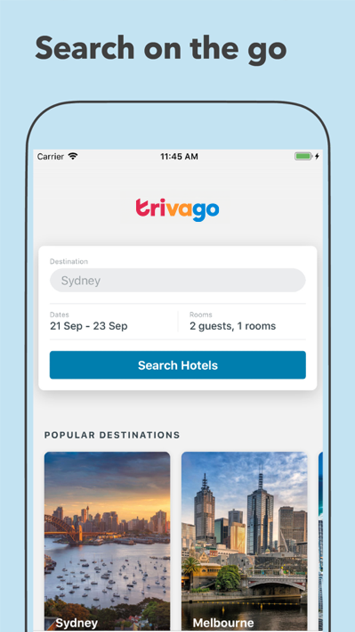 trivago: Compare hotel prices screenshot 1