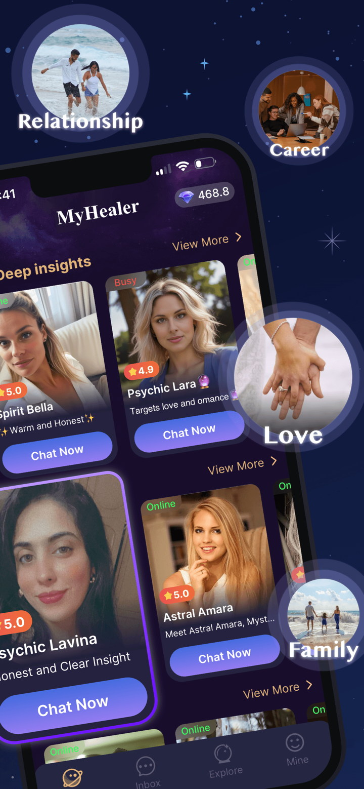 MyHealer Live Psychic Readings screenshot 2