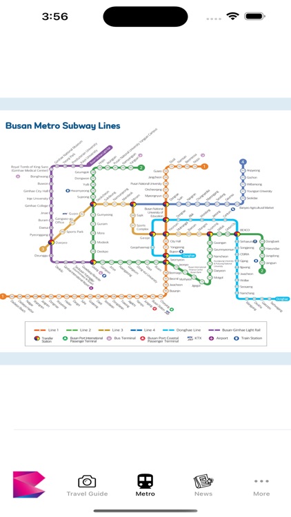 Busan Guide and Subway map